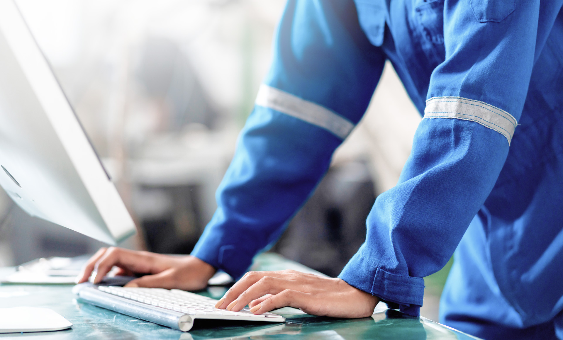 Image of a photo of you working on an employee's