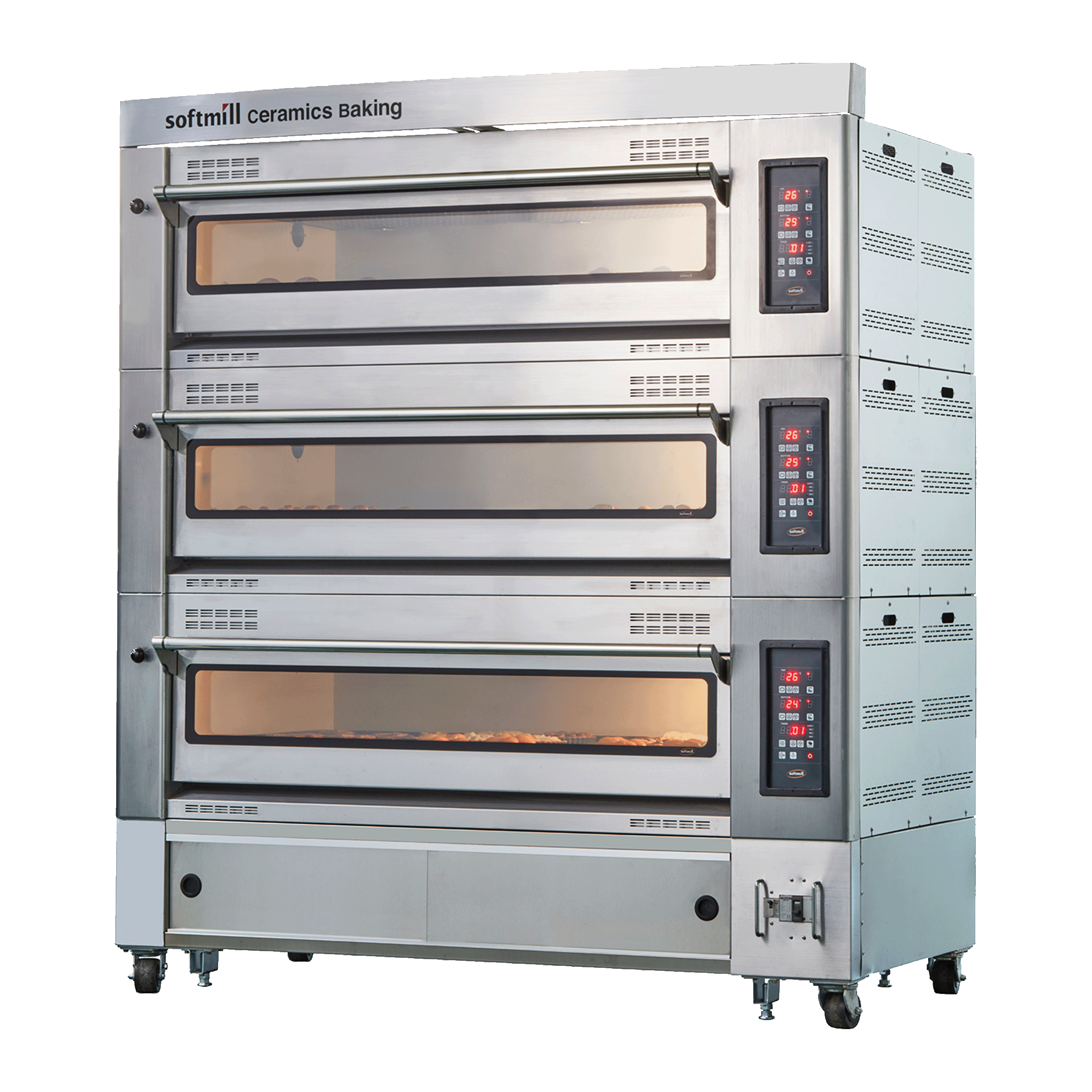 Deck Oven 3 trays 3 tiers size up images