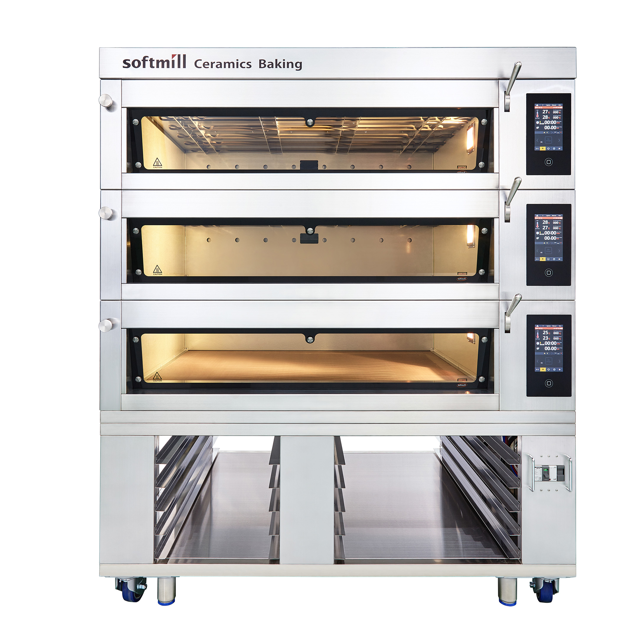 Euro-Baker Oven 4 trays 3 tiers detail carousel mini size images