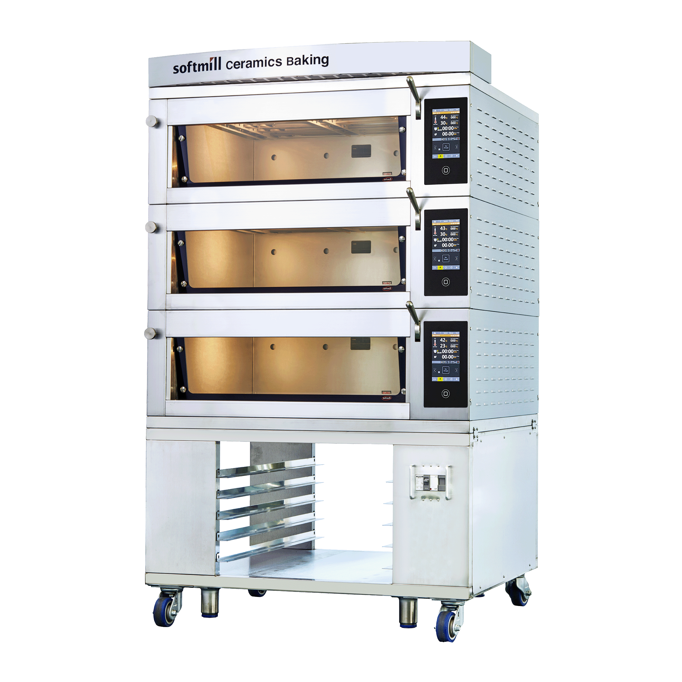 Euro-Baker Oven 2 trays 3 tiers size up images