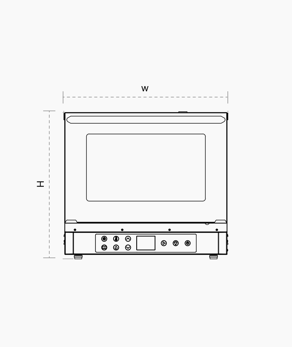 Mini Convection Oven(3 Tray/4 Tray) floor plan images