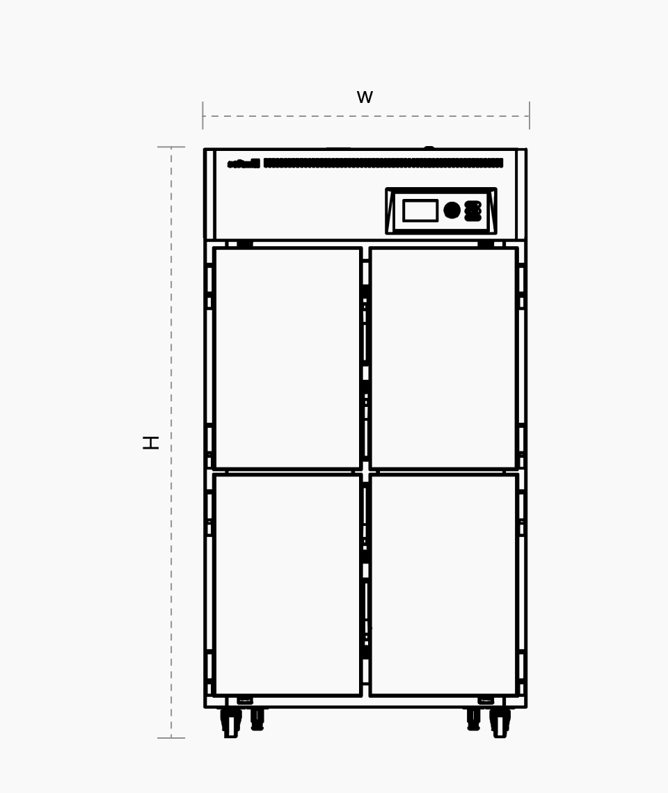 Quick freezer 4 doors floor plan images