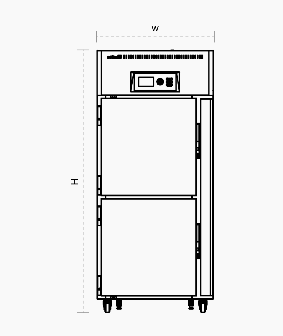 Quick freezer 2 doors floor plan images