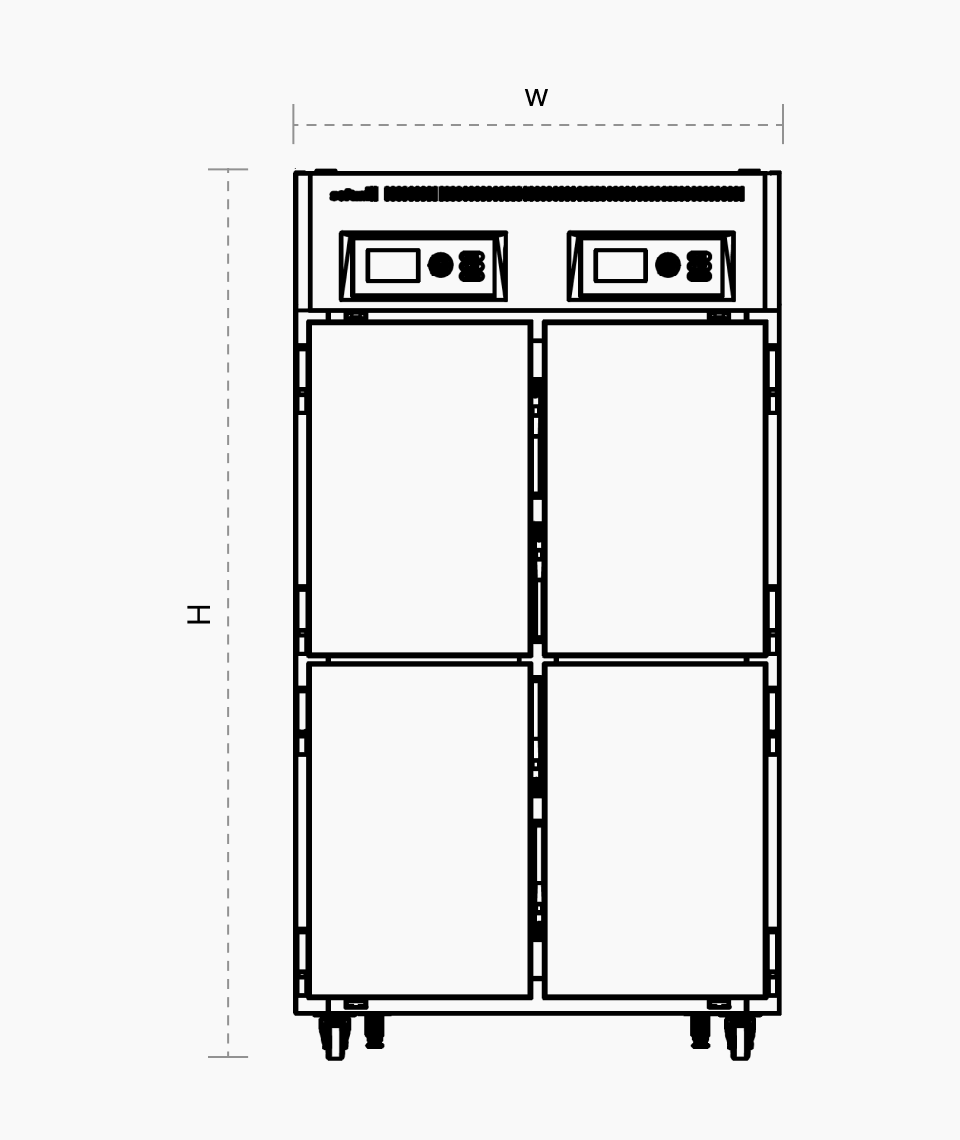 Freezer 4 doors floor plan images