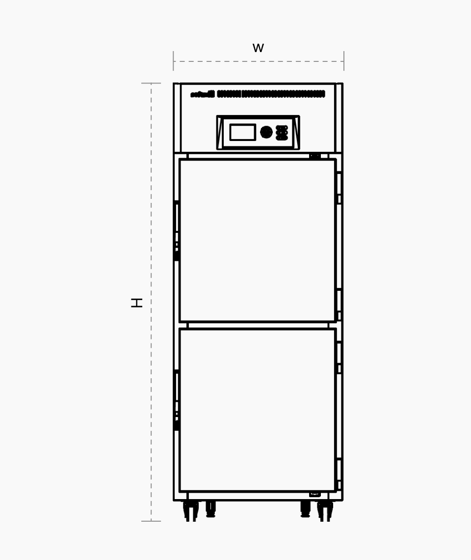 Freezer 2 doors floor plan images