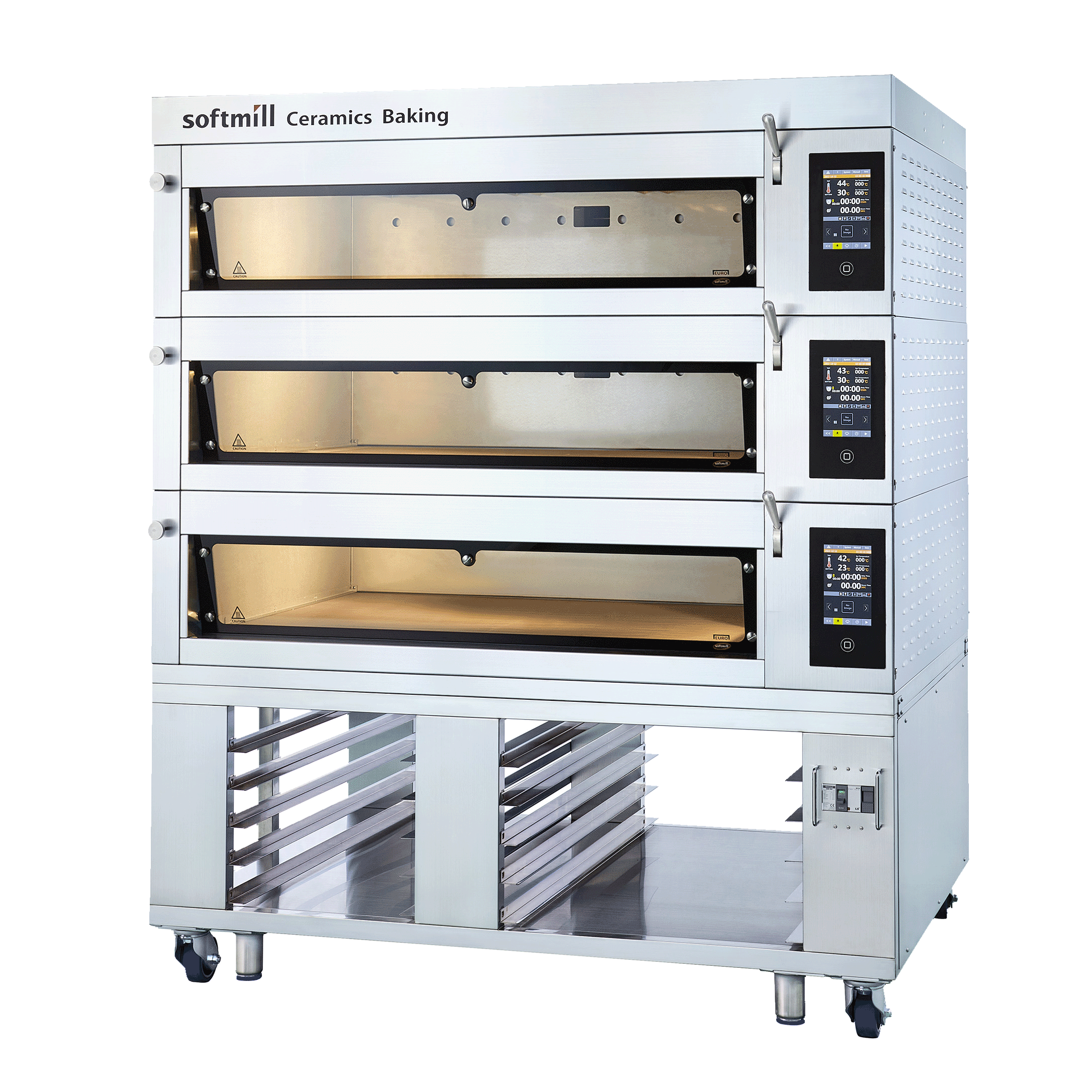 Euro-Baker Oven 4 trays 3 tiers size up images