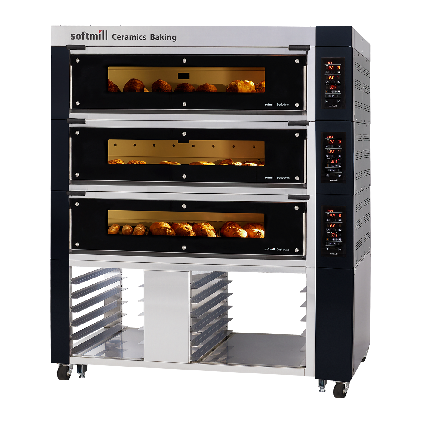 Middle Ceramic Oven 3 trays 3 tiers detail page link
