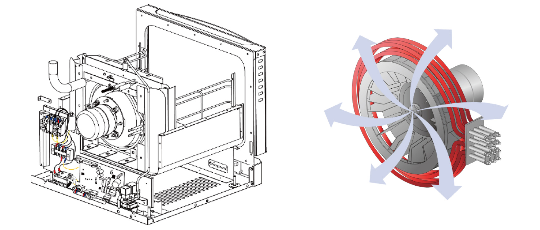 Mini Convection Oven Drawings and Illustration Images